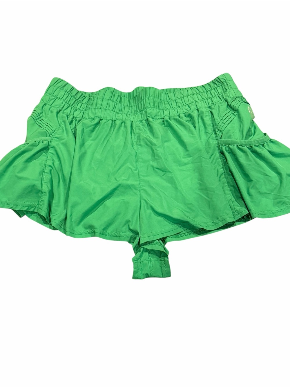 FP Movement by Free People Green Athletic Shorts with Elastic Waist size Large - Picture 2 of 3